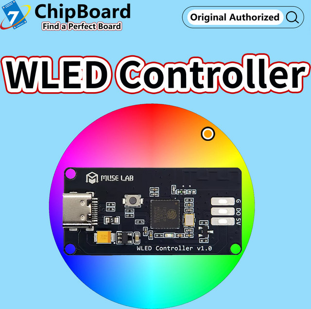 MuseLab Open-Source WLED-Controller für WS2812B RGB Lichtstreifen mit WiFi und USB-Anschluss - Bild 1