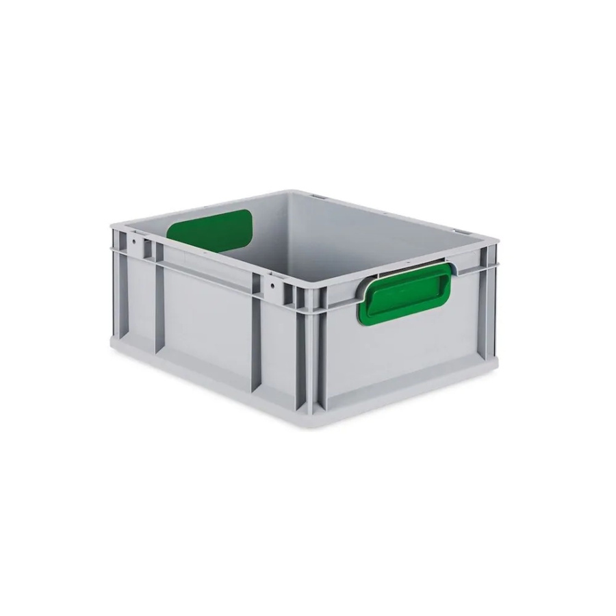 PROREGAL Eurobox Nextgen Color Transportbox mit Griffen, Grün, H x B x T: 17 x 30 x 40 cm, 16 Liter - Bild 2