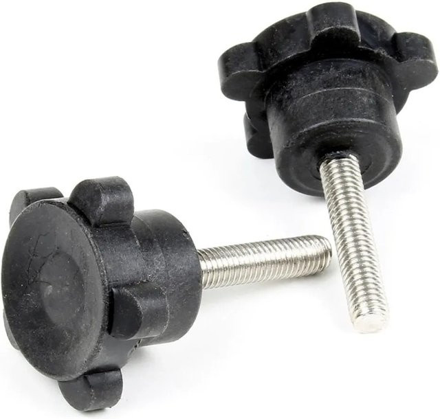XPOtool Ersatzteil für Schwimmbadpumpe 180W, 2x Deckelverschraubung, Schwarz - Bild 1