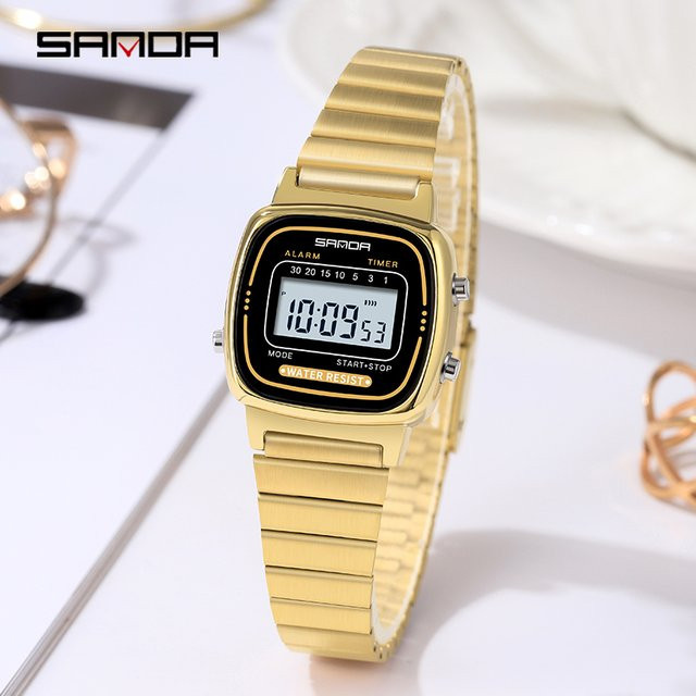 SANDA Armbanduhr, Quarz, Gold, Damen - Bild 1