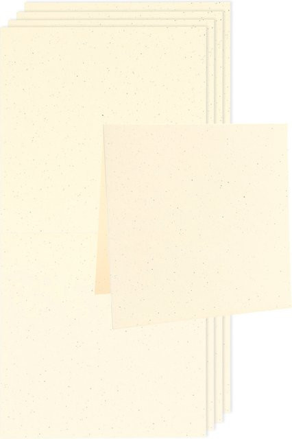 Rico Design Paper Poetry Renew Karten Quadratisch Elfenbein aus Recyclingmaterial - Bild 1