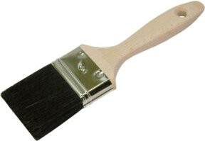FRIESS-TECHNO-PROFI Flachpinsel mit schwarzer Chinaborste, Stärke 70mm, Farbe: Schwarz - Bild 1