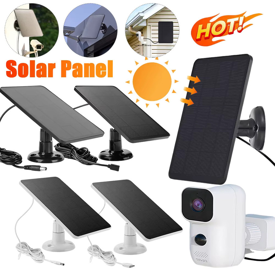 Eufy Solarpanel mit Micro USB und USB-C Port für Eufycam 3C, 2C und Pro, Schwarz, 3W, 9,8 Fuß Ladekabel - Bild 2
