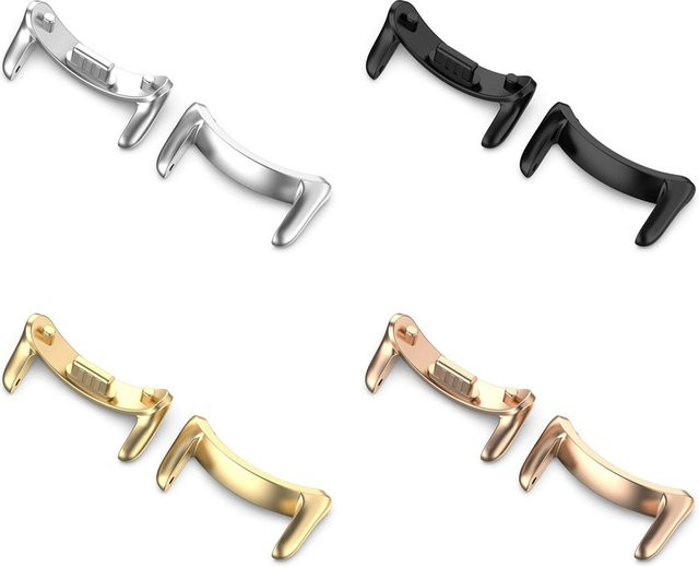 Uhrenarmband-Anschlüsse für Xiaomi Mi Band 8/9, Edelstahl, 12 mm - Bild 1