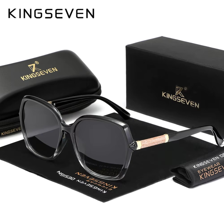 KINGSEVEN Sonnenbrille Schmetterling, Vollrand, Kunststoff, Damen, polarisiert - Bild 2
