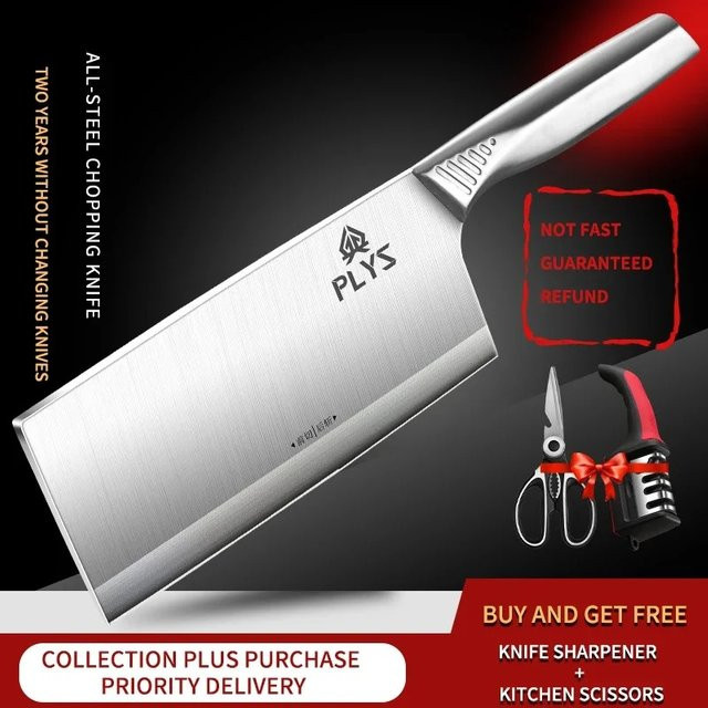 Seiko Forged Chef Cleaver Mehrzweck-Küchenmesser aus Edelstahl in Silber - Bild 1