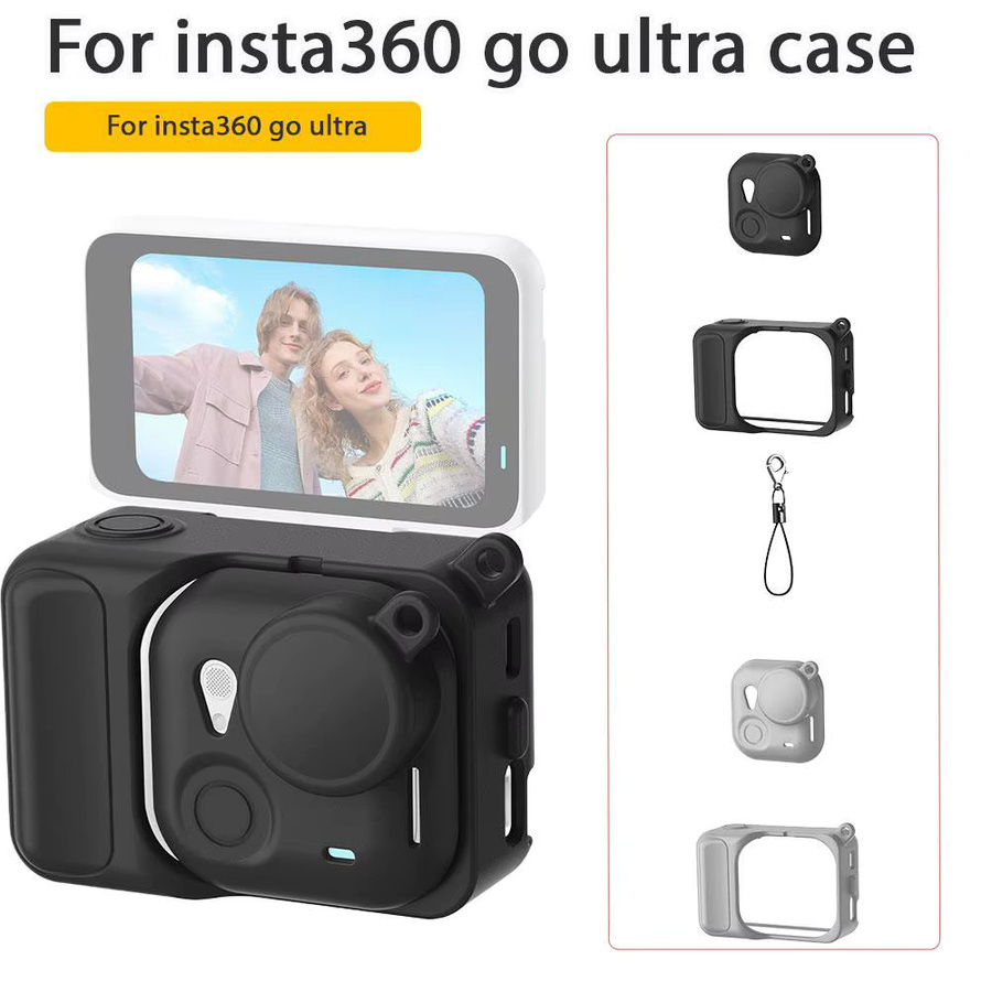 Insta360 Go Ultra Silikon-Schutzhülle für Anti-Kratz und Anti-Schock Sportkamera-Zubehör - Bild 4