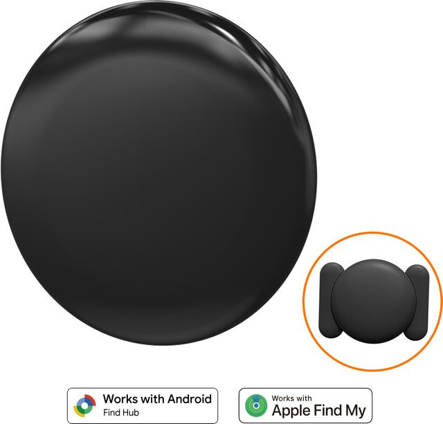 HIMOJO Dual-System-Tracker Kompatibel mit Apple Find My und Android Find Hub, Magnetischer GPS-Ortungsgerät in Schwarz, IP67 Wasserdicht, Anti-Verlust für Fahrzeuge und Haustiere - Bild 1