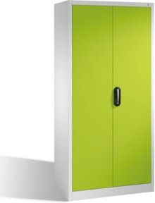 C+P Aktenschrank Acurado mit Drehtüren, 5 Ordnerhöhen, Farbe Viridingrün und Korpus Lichtgrau, H: 195 cm, B: 93 cm, T: 40 cm - Bild 1