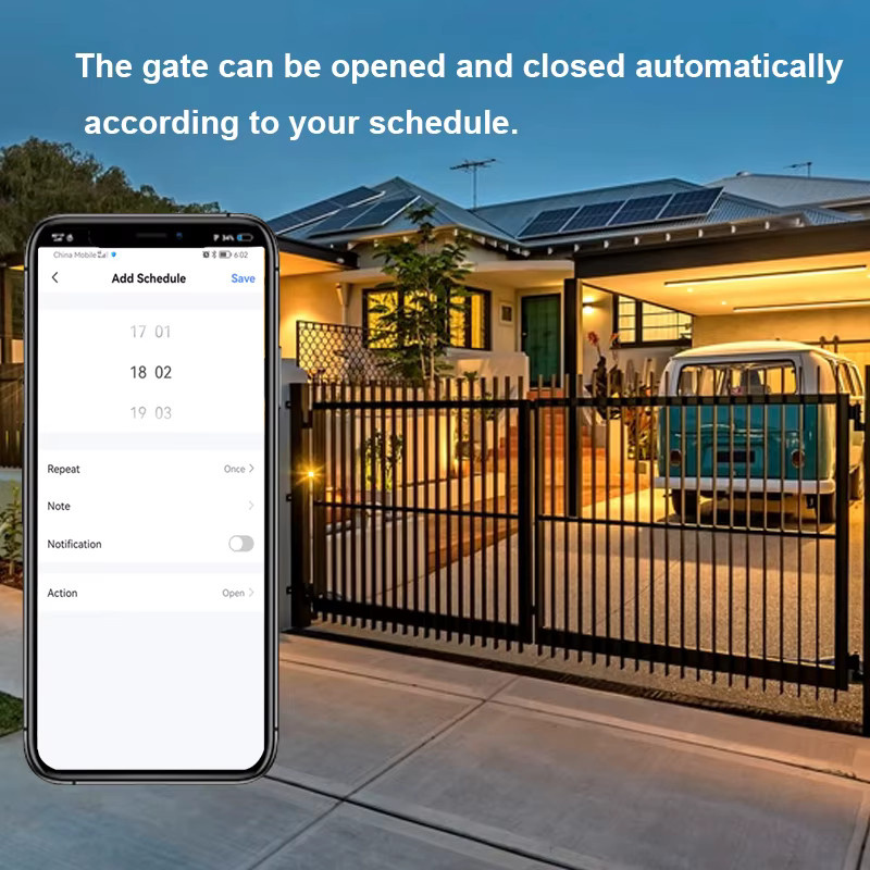 MatSee Plus ZigBee Motorisierter Schwingtor- und Schiebetor-Controller mit Trockenkontakt und App-Fernbedienung in Weiß, kompatibel mit Tuya, Alexa und Google Home - Bild 4