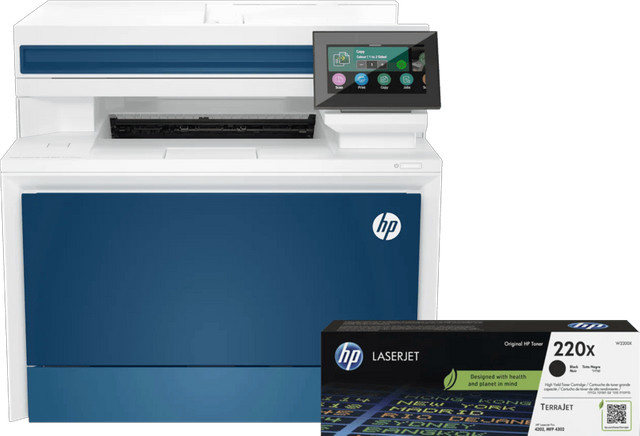 HP Color LaserJet Pro MFP 4302dw Multifunktionsdrucker mit Wi-Fi, Drucken, Scannen und Kopieren inklusive einem zusätzlichen schwarzen XL-Toner - Bild 1