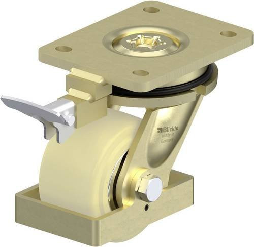 Blickle Schwerlast-Lenkrolle LS-GSPO 101K-RI4-FS in Beige und Multicolour mit 100 mm Rad-Durchmesser und einer Tragfähigkeit von 1500 kg - Bild 1
