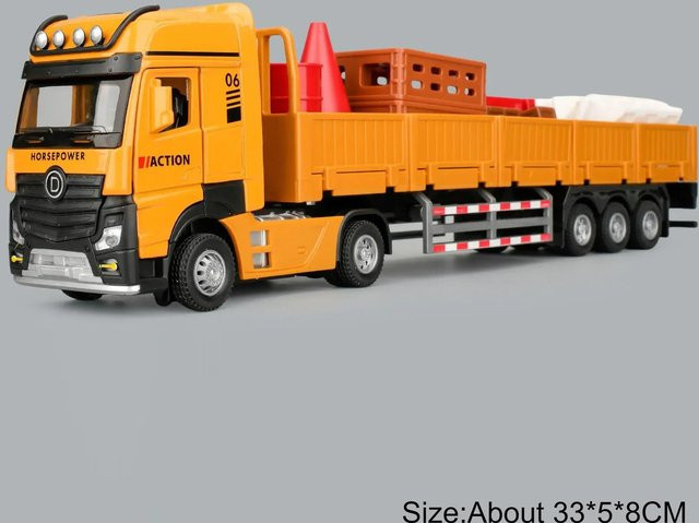Linyi toy car Schlammwagen Straßenblockade Transport LKW Modell, 1:32 Maßstab, ab 14 Jahren - Bild 1