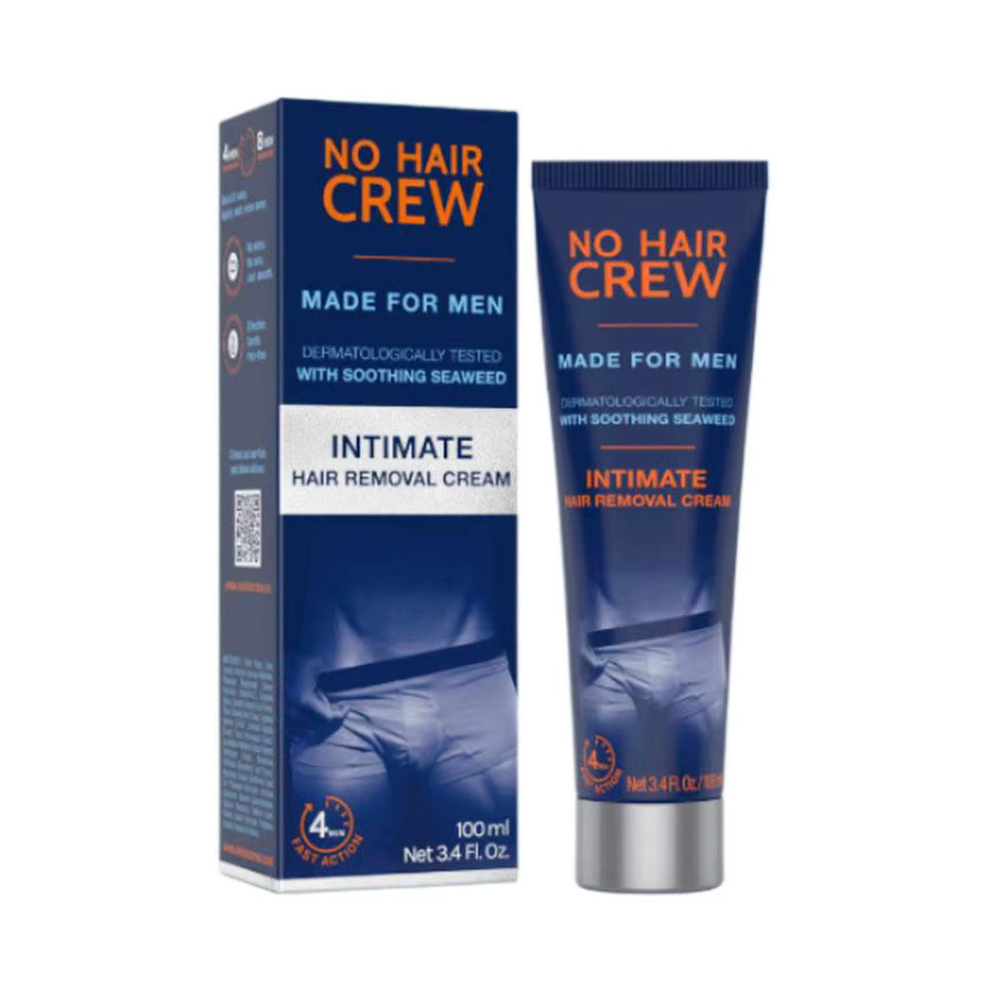 NO HAIR CREW Intim-Haarentfernungscreme für Herren, 100 ml, mit Algenwirkung - Bild 5