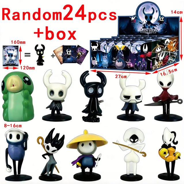 Bandai Hollow Knight Anime-Figuren, Blindbox, Puppen-Modelle, 2-24 Stück - Bild 1