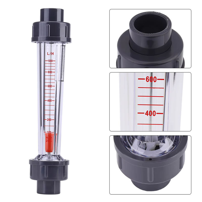 Qiilu Durchflussmesser aus Kunststoff Typ 100-1000l/h transparent - Bild 5