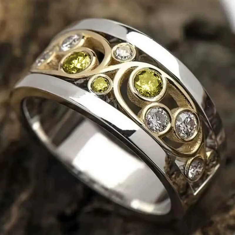 Huitan Ring, Bicolor, Brillant, Zirkonia, Damen - Bild 5