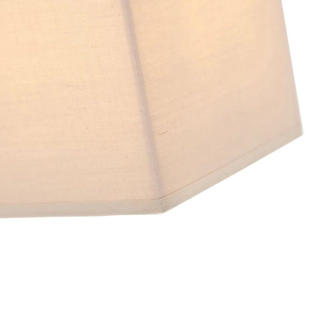 QAZQA Ländliche Wandleuchte Beige mit Stoffschirm und E27 Fassung - Bild 1