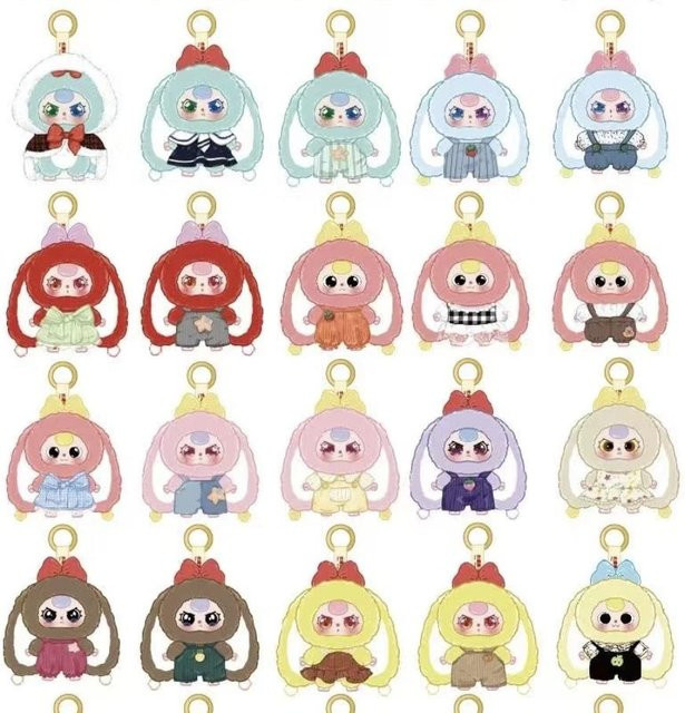 Yiran toy 1 Baby Drei Macaron v2 Kleines Kaninchen, Blind Box, Plüsch, ab 14 Jahren - Bild 1