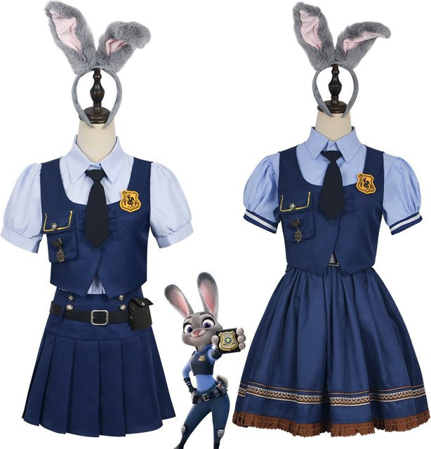 Disney Zootopia Judy Kaninchen Polizist Cosplay Kostüm - Bild 1