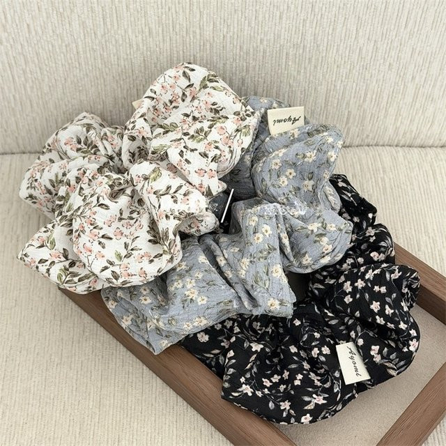 FENGCHE Scrunchies Blumen-Haargummis, Unisex - Bild 1
