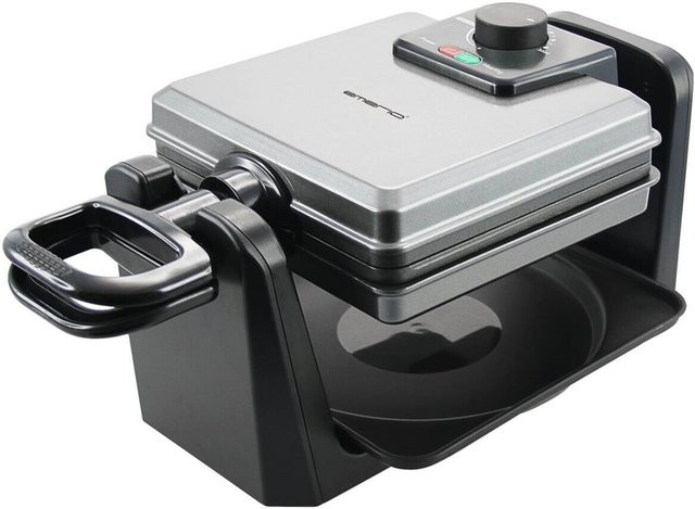 Emerio Waffelautomat WM-110984.4 für belgische Brüsseler Waffeln in Schwarz und Silber aus Kunststoff und Edelstahl, B/H/T: 21 x 19 x 21 cm - Bild 1