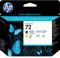 Original HP DesignJet Druckkopf 72 Mattschwarz und Gelb C9384A - Bild 1