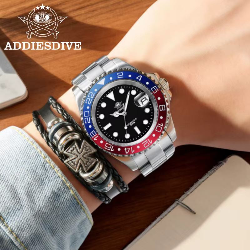 ADDIESDIVE Armbanduhr, Automatik, Edelstahl, Saphirglas, 20 ATM, Herren - Bild 3