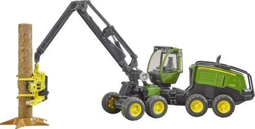 Bruder John Deere 1270G Harvester Modellfahrzeug für die Forstwirtschaft in Grün/Schwarz - Bild 1