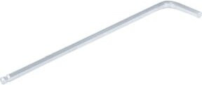 BGS Winkelschlüssel extra lang Innensechskant mit Kugelkopf in Silber, 5 mm - Bild 1