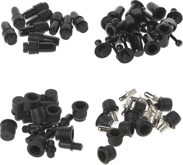 OOTDTY Lautsprecher Grill Peg Kit Pin Typ Netzabdeckung Schnallen Druckknopf Verschluss, 10 Stück, Schwarz - Bild 1