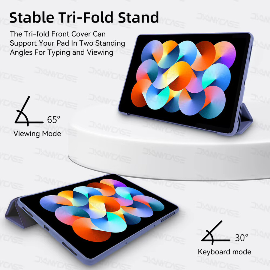 Schutzhülle für Xiaomi Redmi Pad 10,61 Zoll 2022 und Redmi Pad SE 11 Zoll, Flip Stand PU Leder Case, Schwarz - Bild 3