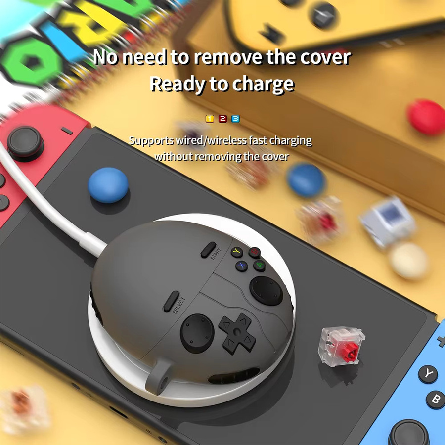 Huawei FreeBuds 6 Silikon Schutzhülle im 3D-Gamepad-Design mit Haken - Bild 3