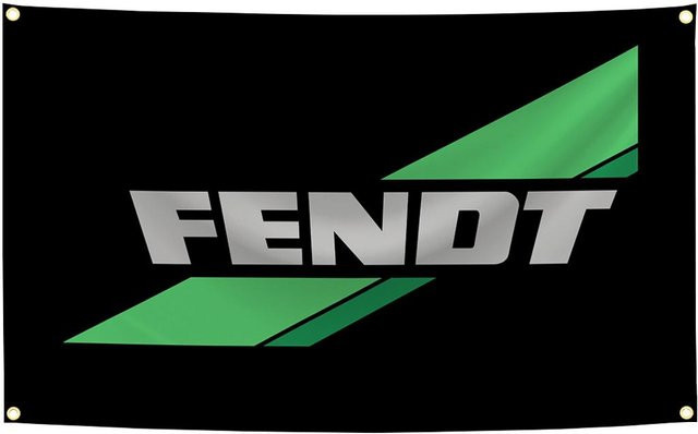 Wandteppich Fendt Landmaschinen Banner aus Polyester mit Digitaldruck für deine Garagen-Dekoration Breite: 90 cm, Höhe: 150 cm - Bild 1