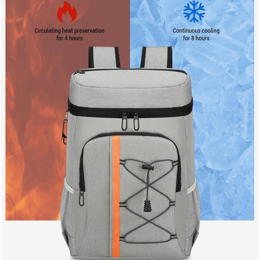 TOMTOP JMS Isolierter Kühlrucksack aus Aluminiumfolie in Dunkelgrau - Bild 9