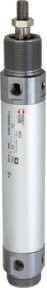 Riegler Rundzylinder doppeltwirkend mit Magnet, Kolben-Durchmesser 40 mm, Hub 200 mm, Anschluss G 1/4, Farbe Silber - Bild 1