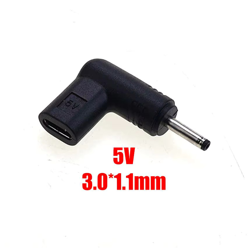 JCD USB C PD zu DC Power Adapter Konverter Typ-C Buchse zu DC Jack Stecker in Schwarz für Router und Tablet - Bild 2