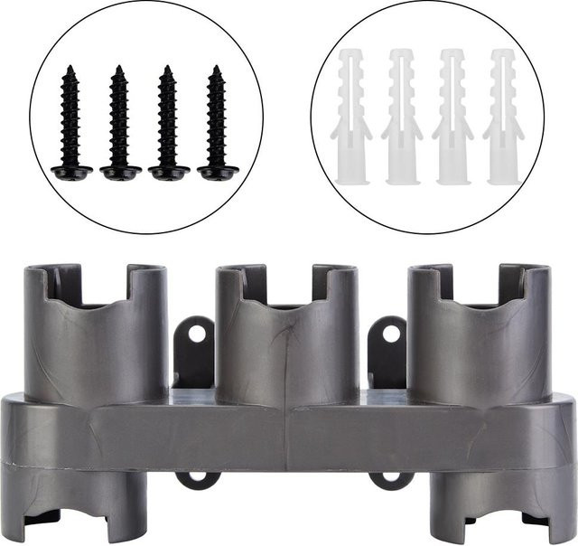 Wandmontierte Zubehörhalter Station für Dyson V7 V8 V10 Staubsauger Aufsatzhalter in Schwarz - Bild 1
