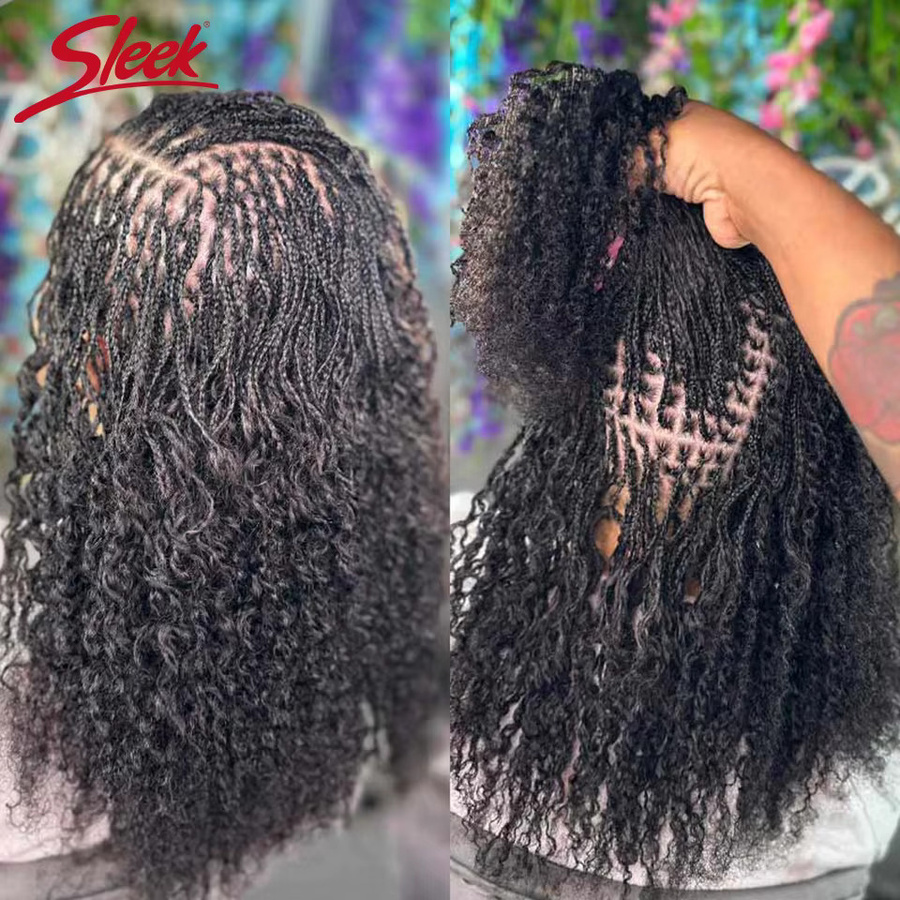 Brasilianisches QVR Afro Kinky Bulk Echthaar, Virgin Natural Brown, 50 g - Bild 4