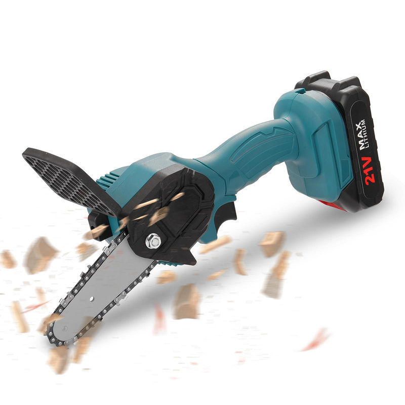 Aimo Tragbare elektrische Astsäge, wiederaufladbare einhändige Minisäge für die Holzbearbeitung mit EU-Stecker - Bild 2