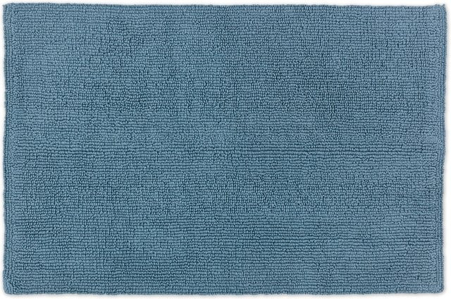 Schöner Wohnen Badteppich Bahamas Hellblau aus Baumwolle, Breite: 60 cm, Tiefe: 90 cm - Bild 1