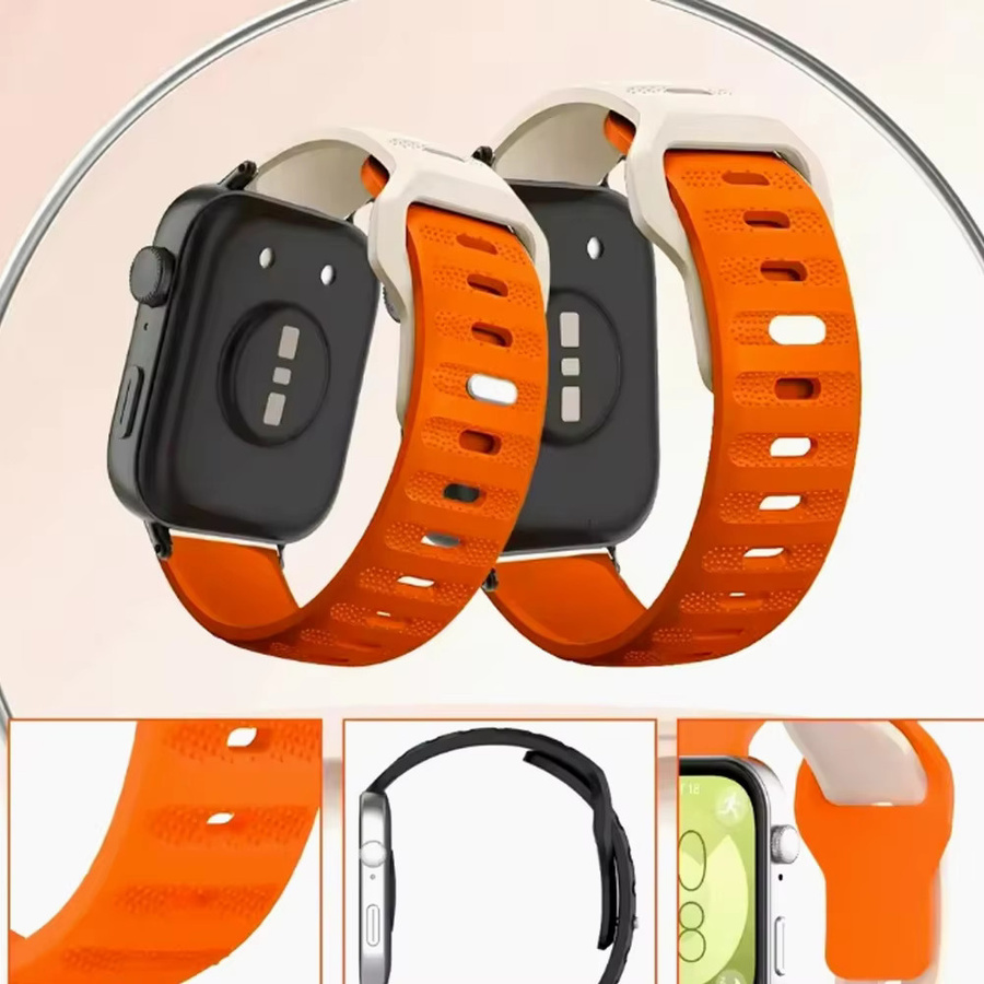 COLMI Uhrenarmband Silikon, orange, Unisex - Bild 2