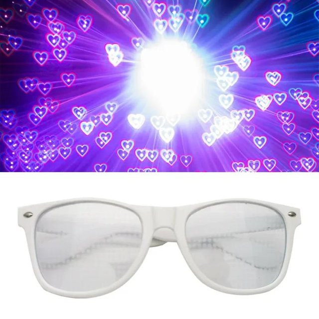 Dote Sonnenbrille Diffraktive Optische Feuerwerksbrille, Vollrand, Square, Kunststoff, Purple - Bild 1