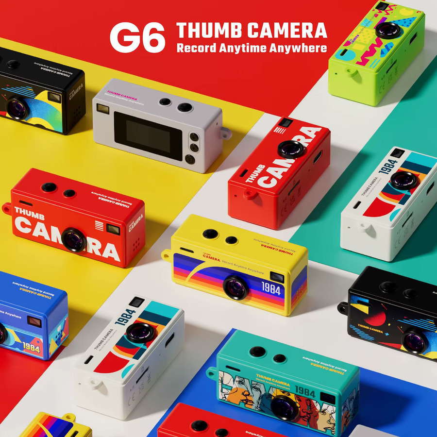 VAKIND G6 Daumen Schlüsselanhänger Mini Action Kamera mit 0,96 Zoll Display, 1080P Videorecorder in Grün - Bild 3