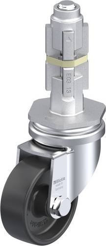 Blickle LRA-POA 50G-E03 Lenkrolle in Schwarz und Silber mit 50 mm Rad-Durchmesser und einer Tragfähigkeit von maximal 75 kg - Bild 1
