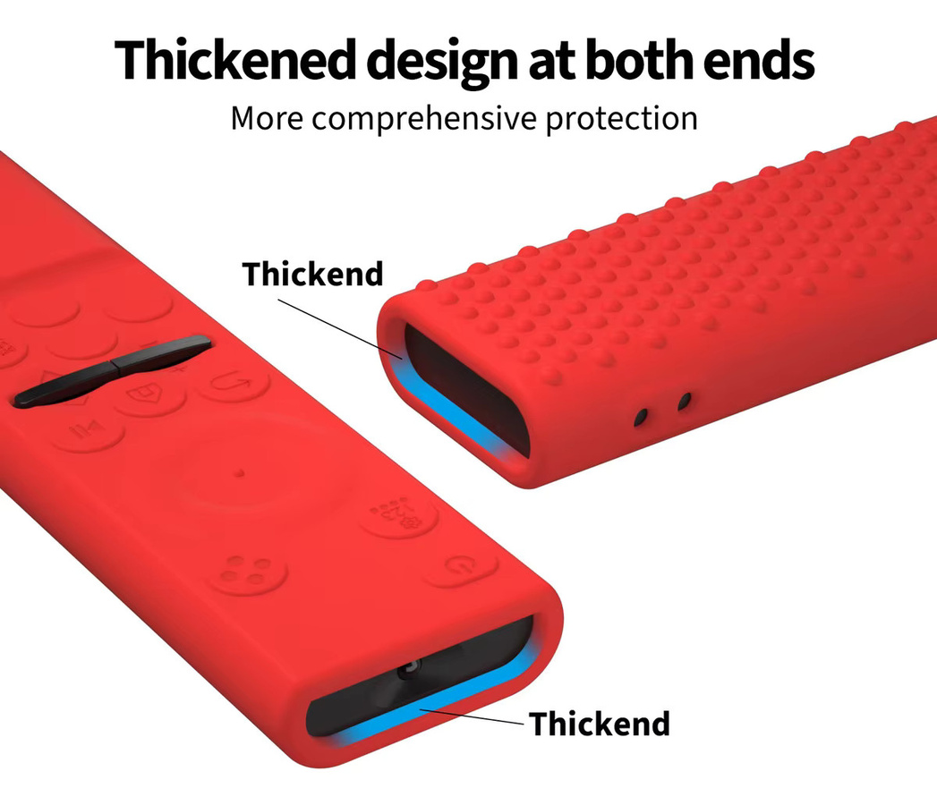 Silikon-Schutzhülle für Samsung Fernbedienungen BN59 Wrap Series 01393, 01388 und CU7000 in Rot - Bild 4