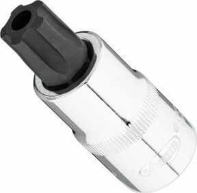 Vigour V7055-IPR60 VIGOR T+ Schraubendreher-Einsatz, 1/2 Zoll (12,5 mm) Vierkant, Innen 5-Stern Profil mit Zapfen, Farbe: Silber - Bild 1