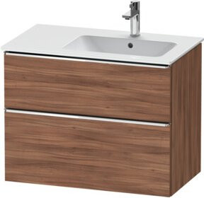 Duravit Waschtischunterschrank D-Neo in Nussbaum Natur, Braun, B/T: 81 x 46,2 cm - Bild 1