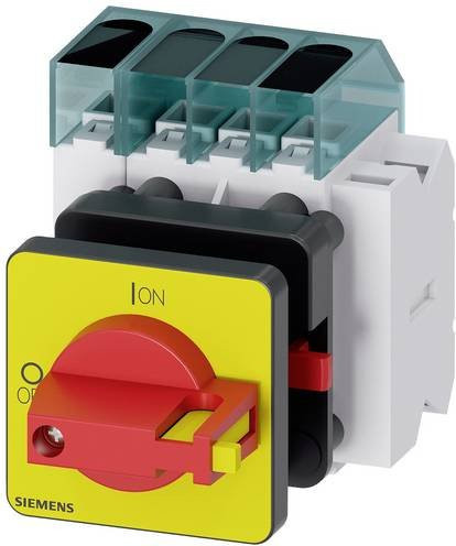 Siemens Lasttrennschalter 4polig 63A 16mm² Rot Gelb 1 Schließer 1 Öffner 690 V/AC 3LD34501TL13 - Bild 1