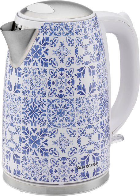 SILVERCREST KITCHEN TOOLS Wasserkocher Edelstahl SWKP 2400 A1 in Silber - Bild 1